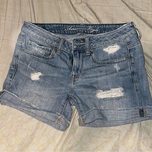 american eagle denim shorts